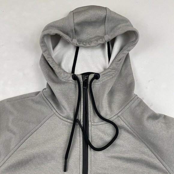 Adidas Full Zip Hoodie Sweatshirt Jacket Women’s Small Gray Thumb Holes Pockets - Picture 8 of 11